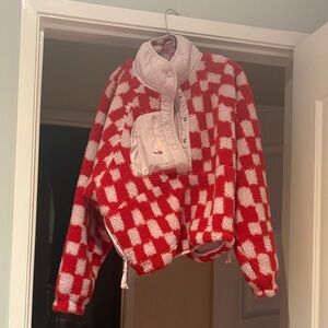 Red and White Checkered Jacket
